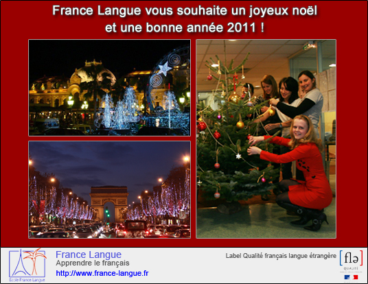 Joyeux Noël et une excellente année 2011 de FRANCE LANGUE